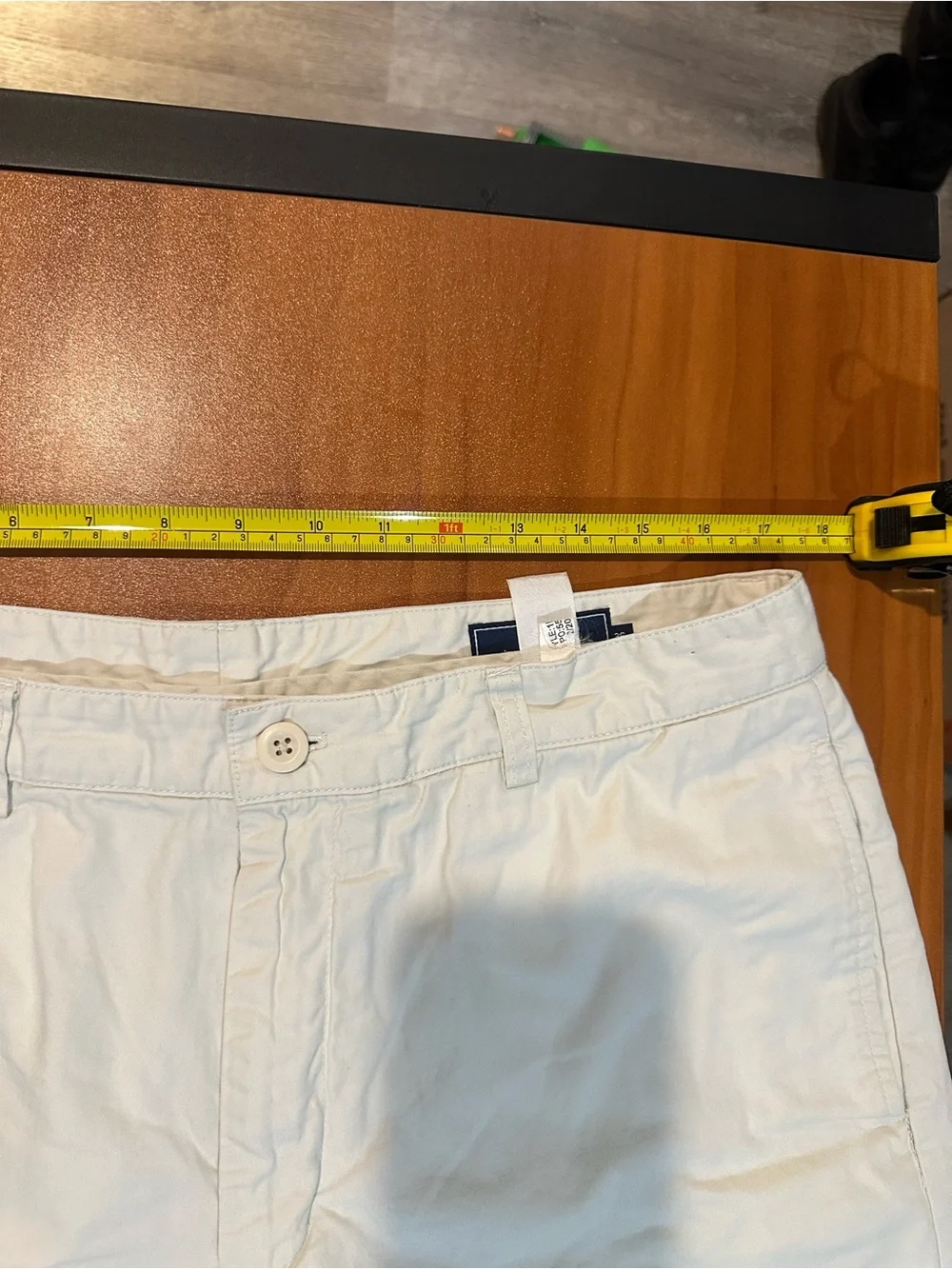 Vineyard Vines Men’s 100% Cotton Khaki Chino Shorts Size 36 Flat Front Beige